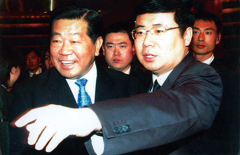 Jia Qinglin, the former member of the Standing Committee of the Political Bureau of the CPC Central Committee, and Chairman of Chinese People’s Political Consultative Conference and president Li Yong